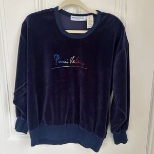 VTG Sonia Rykiel Paris velour jumper, Sz M